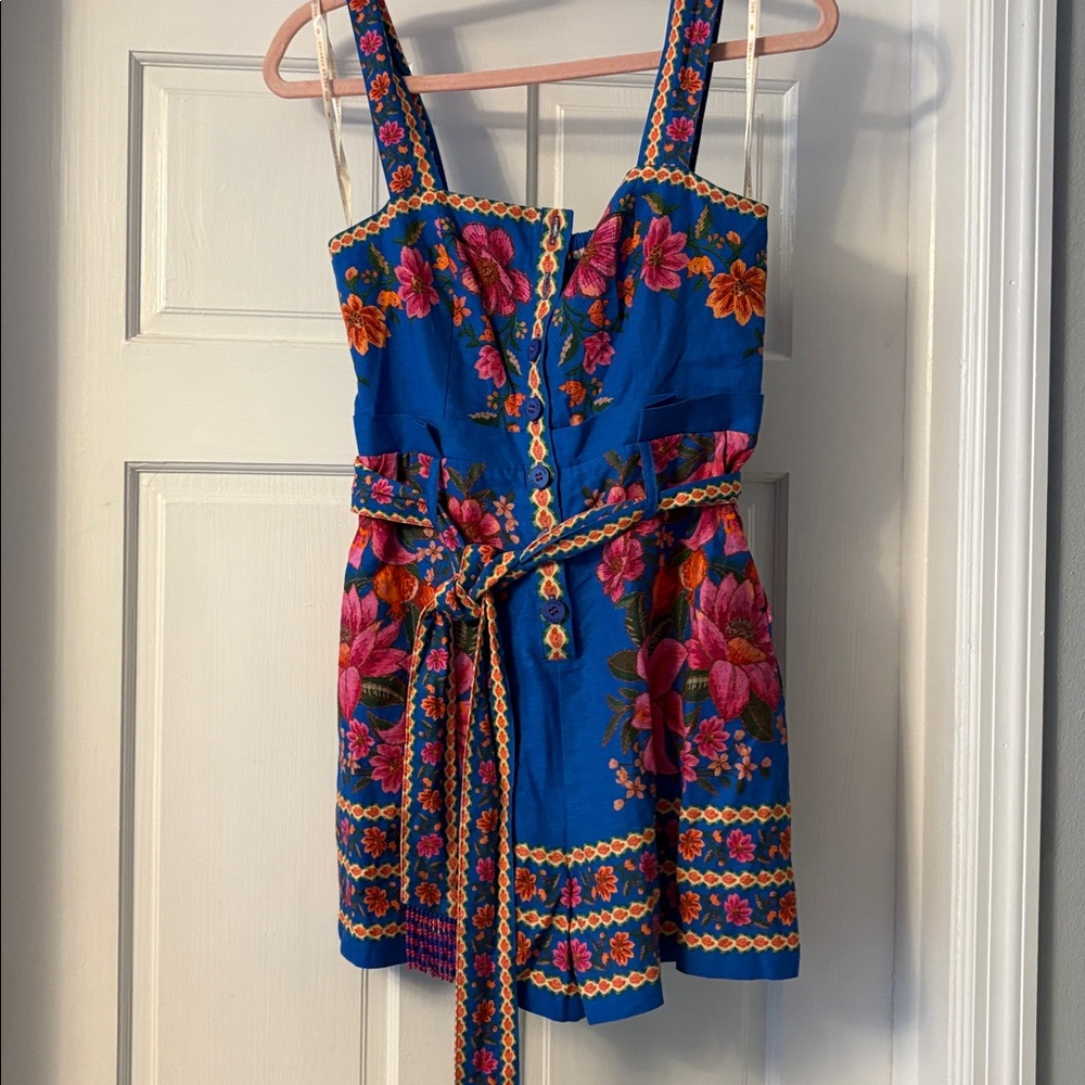 NWT Farm Rio Summer Fruit Scarf Romper - Picture 7 of 11